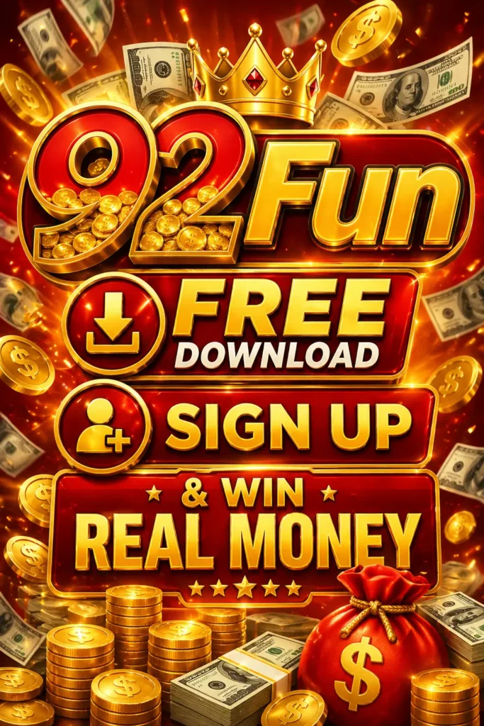 92Fun free download, sign up and earn real money
